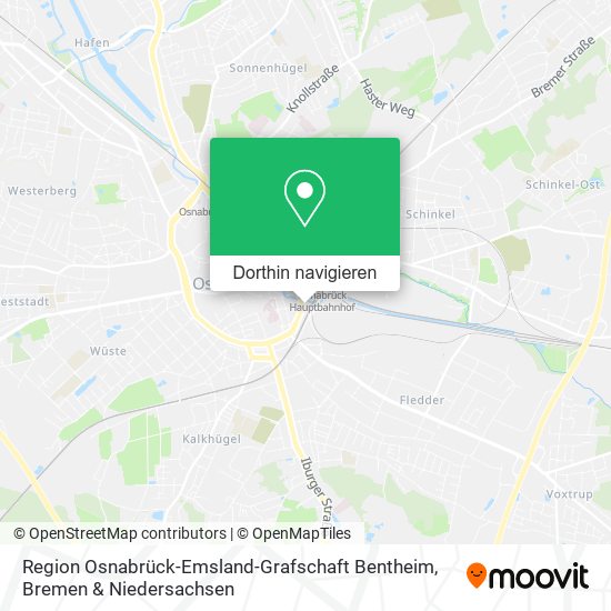 Region Osnabrück-Emsland-Grafschaft Bentheim Karte