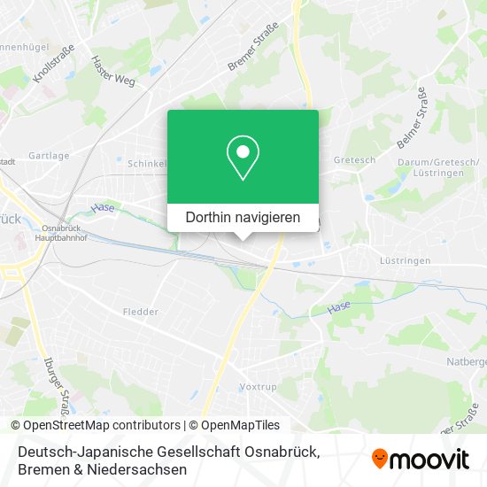 Deutsch-Japanische Gesellschaft Osnabrück Karte