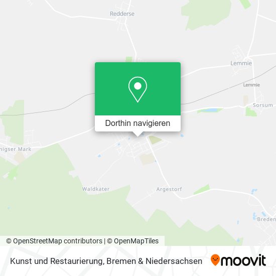 Kunst und Restaurierung Karte