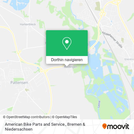 American Bike Parts and Service. Karte