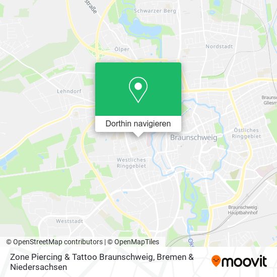 Zone Piercing & Tattoo Braunschweig Karte