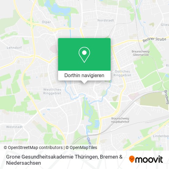 Grone Gesundheitsakademie Thüringen Karte