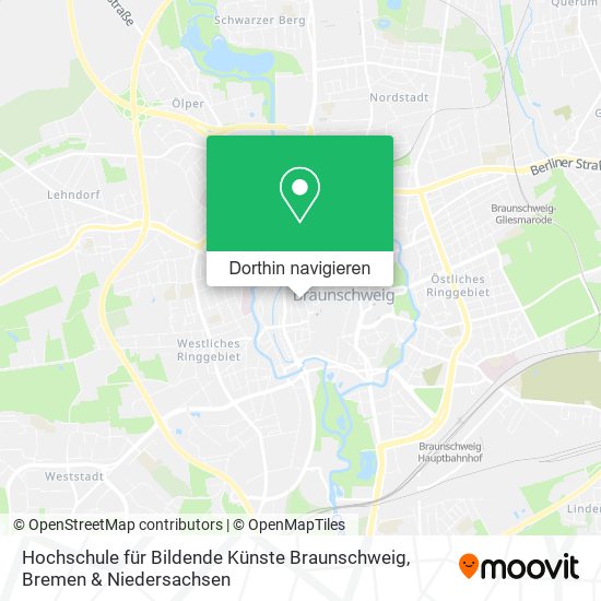 Hochschule für Bildende Künste Braunschweig Karte