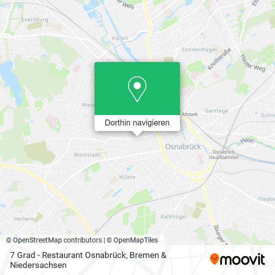 7 Grad - Restaurant Osnabrück Karte