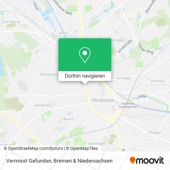 Vermisst Gefunden Karte