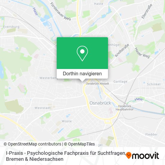 I-Praxis - Psychologische Fachpraxis für Suchtfragen Karte