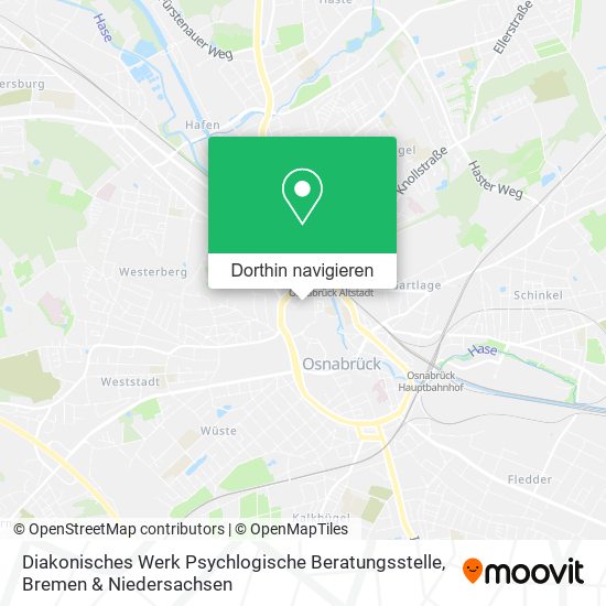 Diakonisches Werk Psychlogische Beratungsstelle Karte