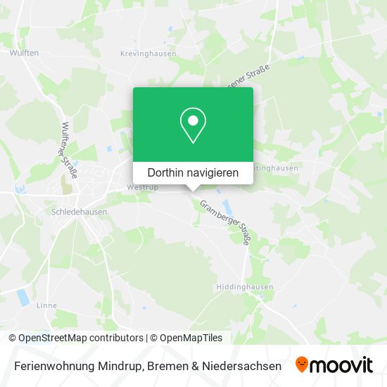 Ferienwohnung Mindrup Karte