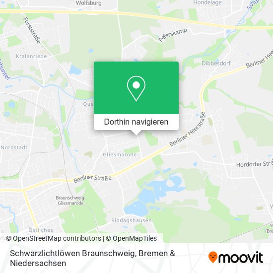 Schwarzlichtlöwen Braunschweig Karte