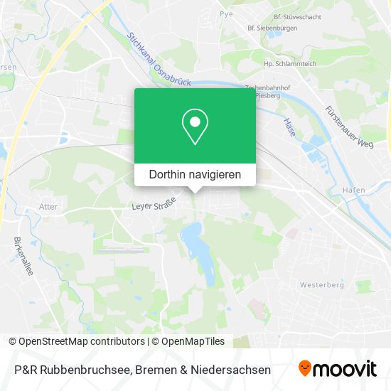P&R Rubbenbruchsee Karte