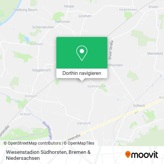 Wiesenstadion Südhorsten Karte