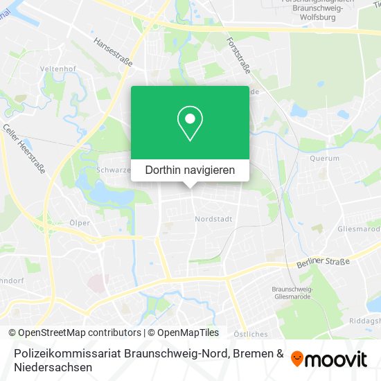 Polizeikommissariat Braunschweig-Nord Karte