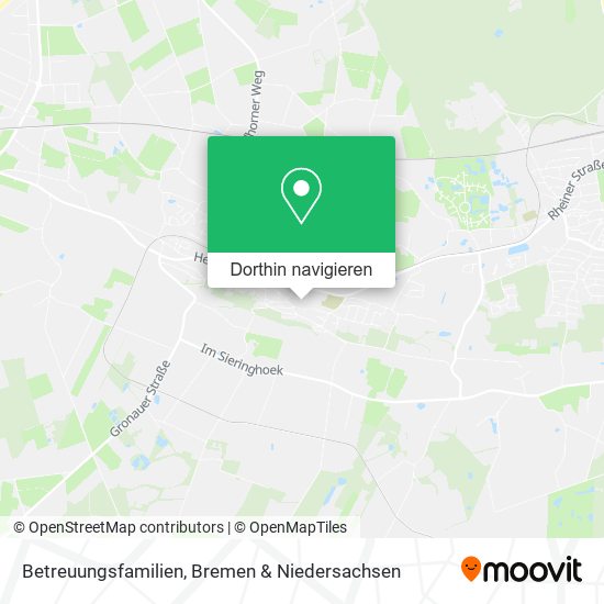 Betreuungsfamilien Karte