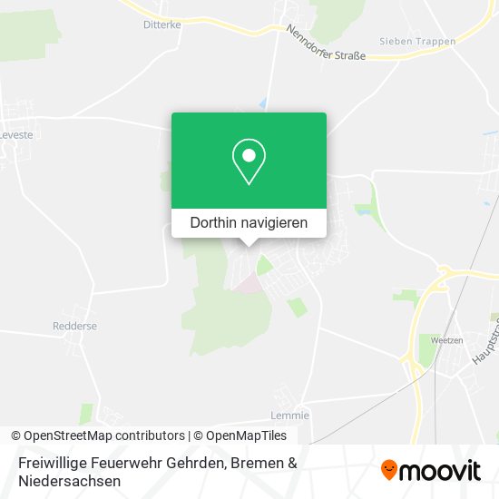 Freiwillige Feuerwehr Gehrden Karte