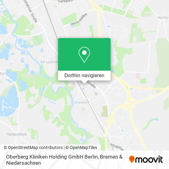 Oberberg Kliniken Holding GmbH Berlin Karte