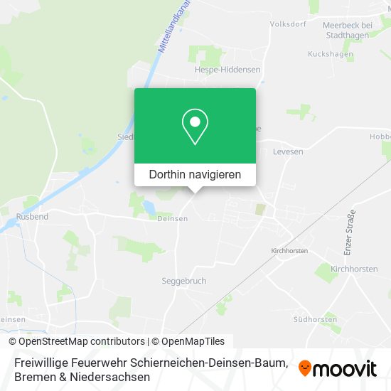 Freiwillige Feuerwehr Schierneichen-Deinsen-Baum Karte