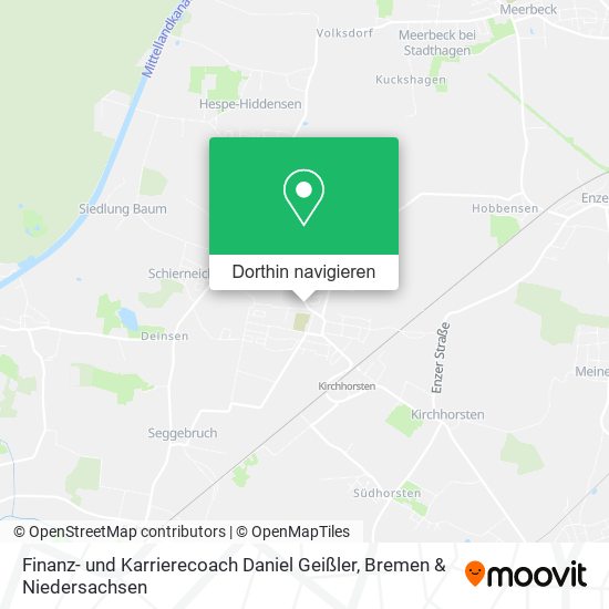 Finanz- und Karrierecoach Daniel Geißler Karte