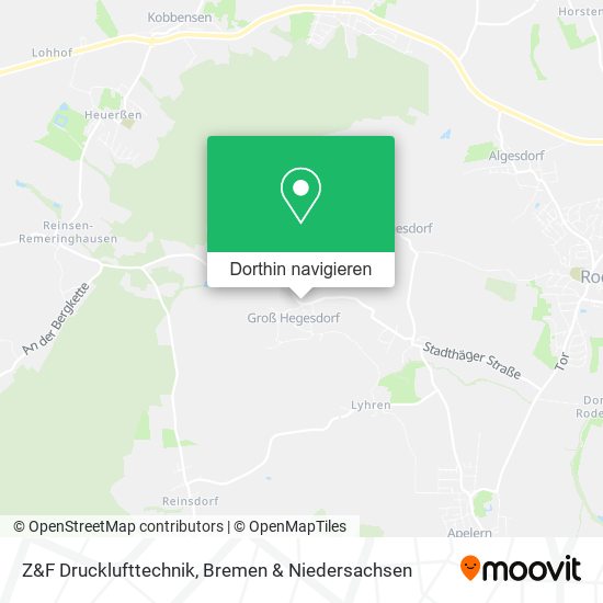 Z&F Drucklufttechnik Karte
