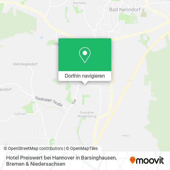 Hotel Preiswert bei Hannover in Barsinghausen Karte