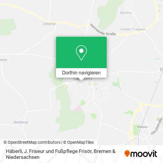 Häberli, J. Friseur und Fußpflege Frisör Karte