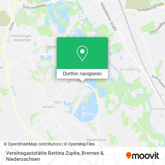 Vereinsgaststätte Bettina Zupke Karte