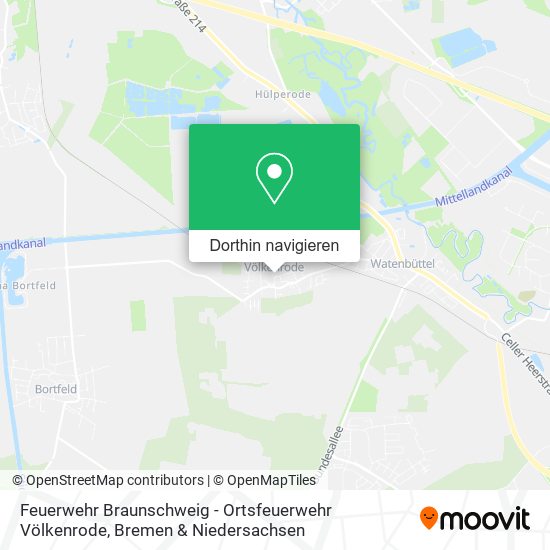 Feuerwehr Braunschweig - Ortsfeuerwehr Völkenrode Karte