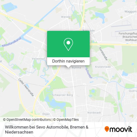 Willkommen bei Sevo Automobile Karte
