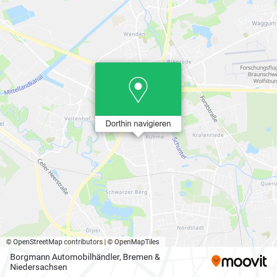 Borgmann Automobilhändler Karte