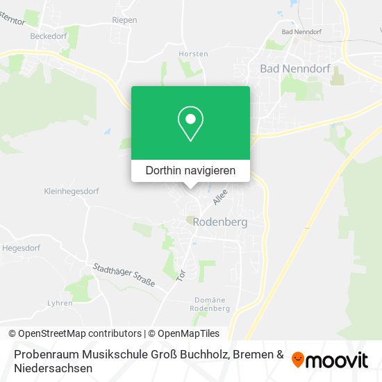 Probenraum Musikschule Groß Buchholz Karte