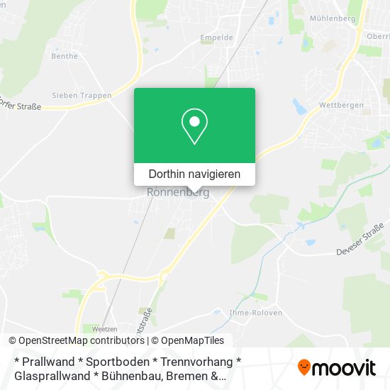 * Prallwand * Sportboden * Trennvorhang * Glasprallwand * Bühnenbau Karte