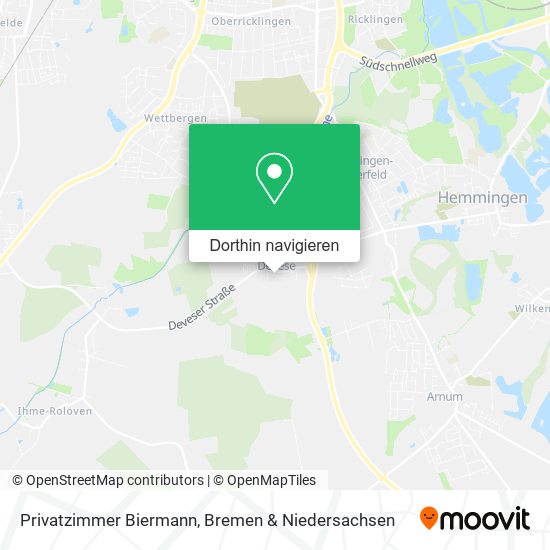 Privatzimmer Biermann Karte