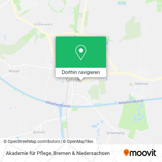 Akademie für Pflege Karte