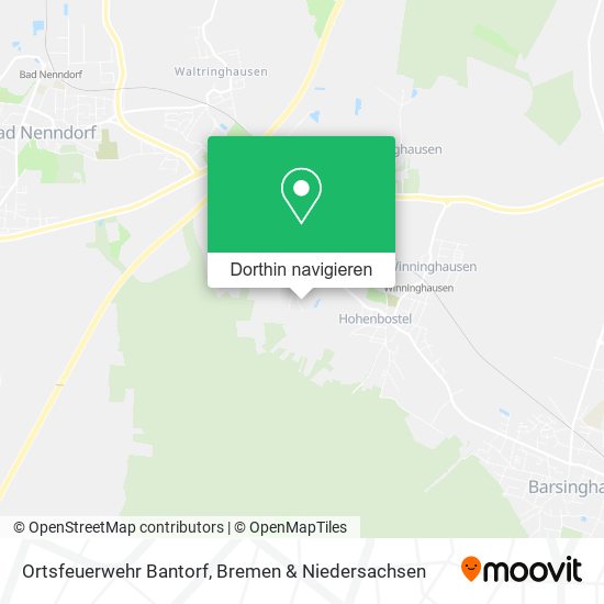 Ortsfeuerwehr Bantorf Karte