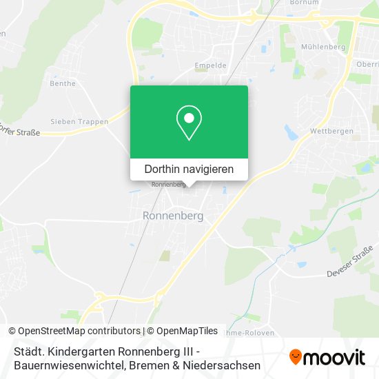 Städt. Kindergarten Ronnenberg III - Bauernwiesenwichtel Karte