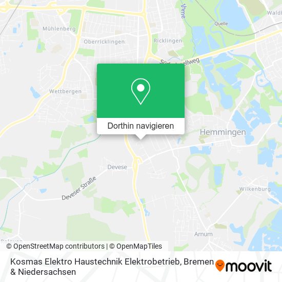 Kosmas Elektro Haustechnik Elektrobetrieb Karte