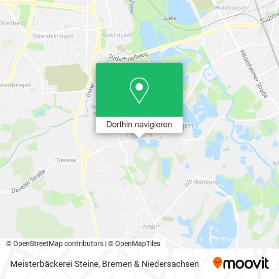 Meisterbäckerei Steine Karte
