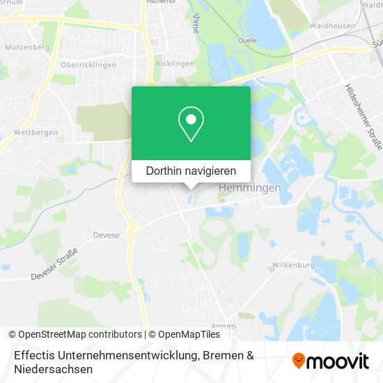 Effectis Unternehmensentwicklung Karte