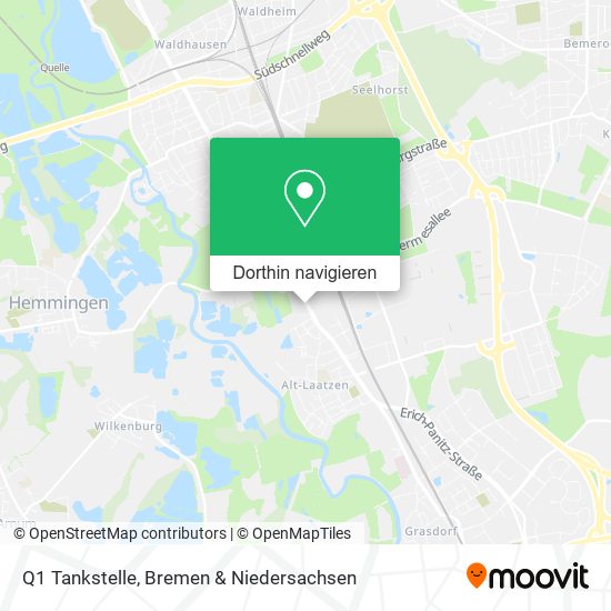 Q1 Tankstelle Karte