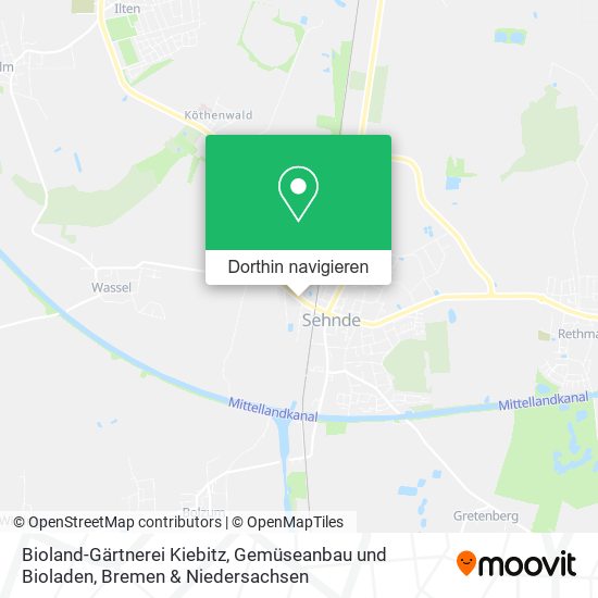 Bioland-Gärtnerei Kiebitz, Gemüseanbau und Bioladen Karte