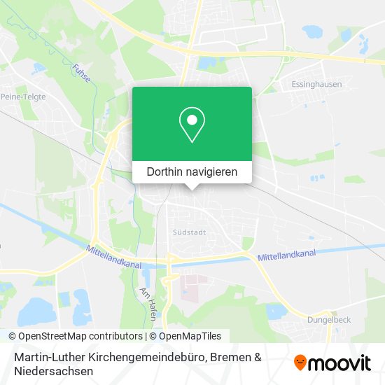 Martin-Luther Kirchengemeindebüro Karte