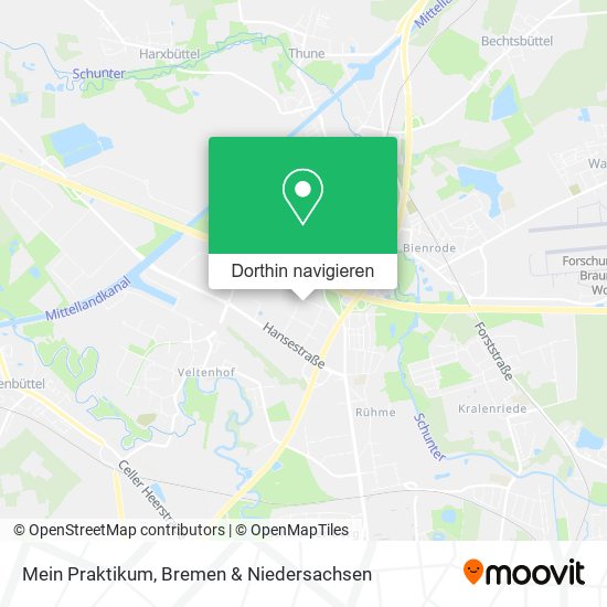 Mein Praktikum Karte