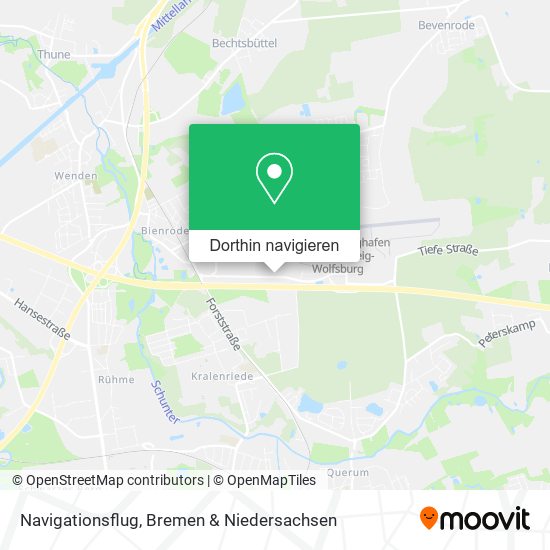 Navigationsflug Karte