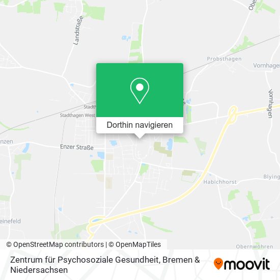 Zentrum für Psychosoziale Gesundheit Karte