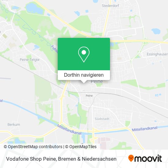 Vodafone Shop Peine Karte