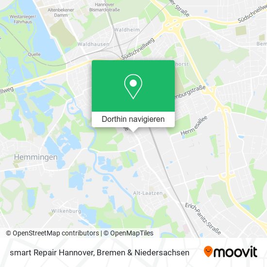 smart Repair Hannover Karte