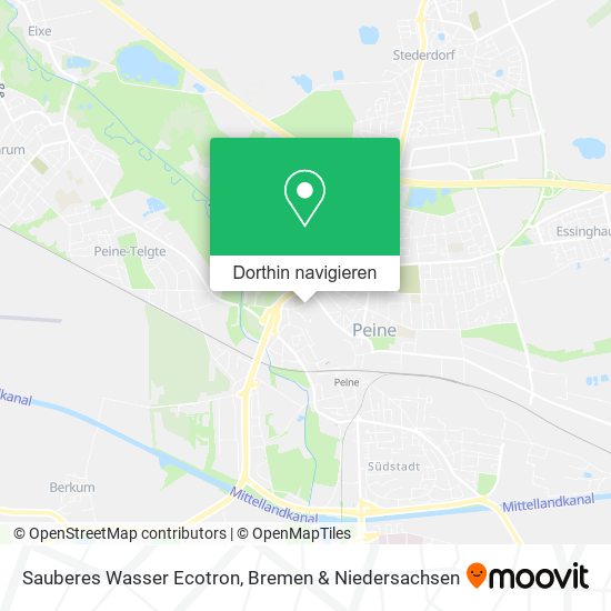 Sauberes Wasser Ecotron Karte