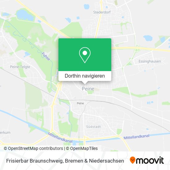 Frisierbar Braunschweig Karte
