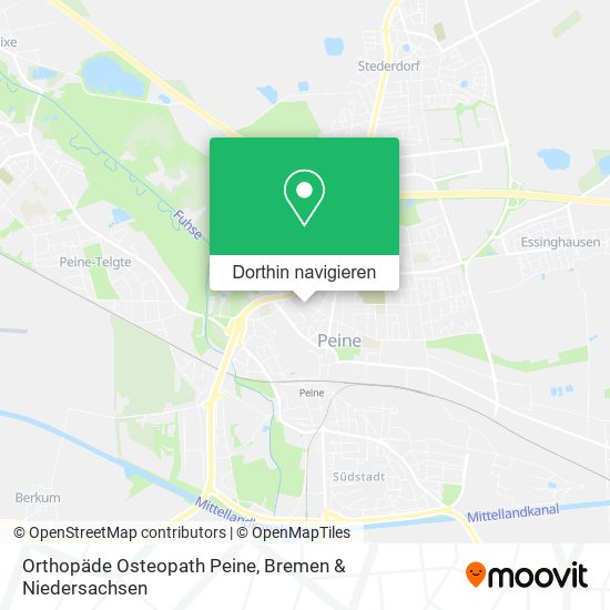 Orthopäde Osteopath Peine Karte