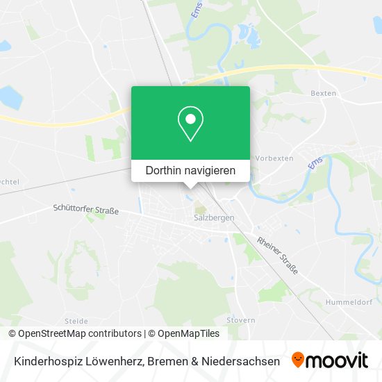 Kinderhospiz Löwenherz Karte