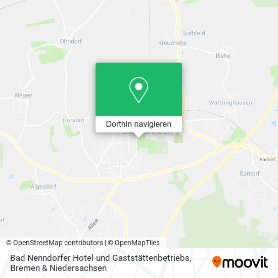 Bad Nenndorfer Hotel-und Gaststättenbetriebs Karte